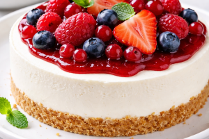 PASTEL DE QUESO CON BASE
